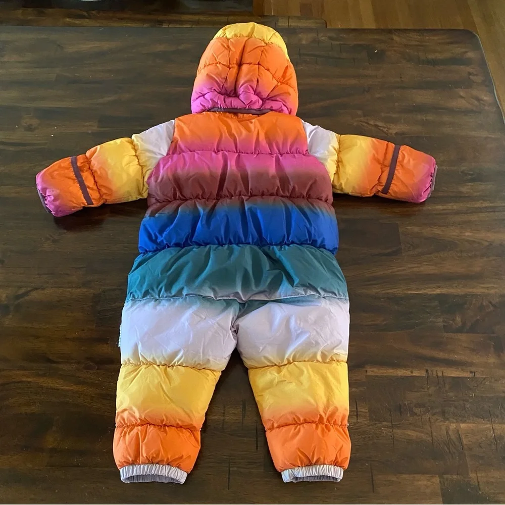 Molo Multicolor Hebe Glowy Rainbow Puffer Snowsuit - Picture 10 of 13